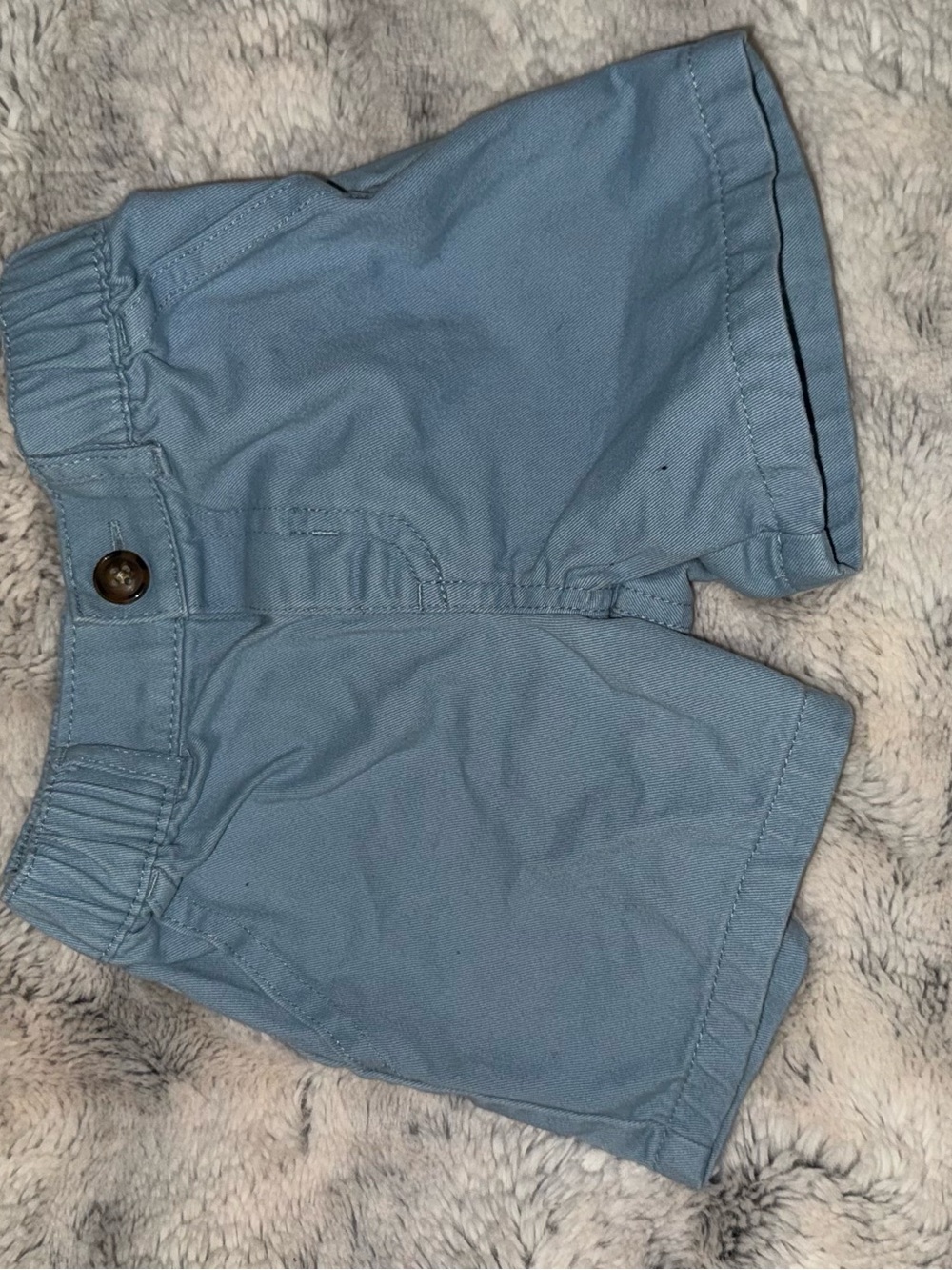 Carter's Boys Soft Blue Pull-On Cotton Shorts